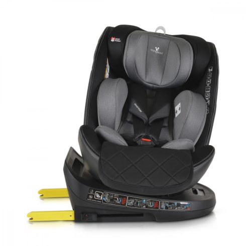 Cangaroo CASTOR i-Size Isofix gyermekülés (40-150 cm) - Szürke 