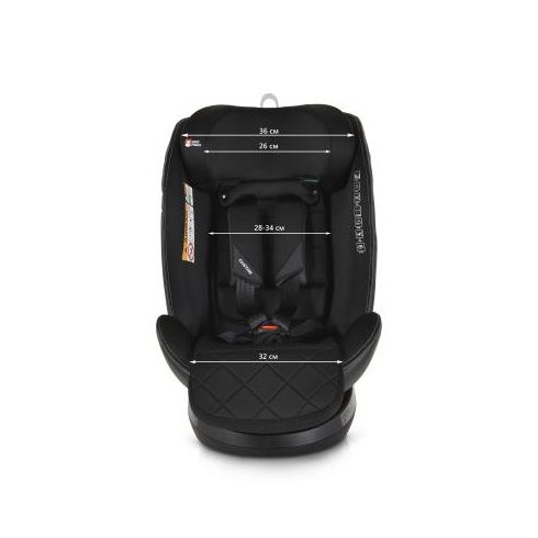 Cangaroo CASTOR i-Size Isofix gyermekülés (40-150 cm) - Fekete