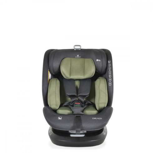 Cangaroo Draco i-Size Isofix gyermekülés (40-150 cm) - Olívazöld