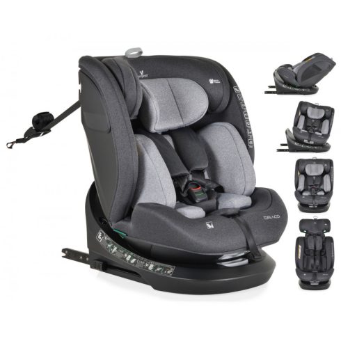 Cangaroo Draco i-Size Isofix gyermekülés (40-150 cm) - Szürke