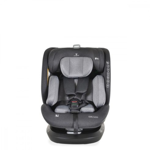 Cangaroo Draco i-Size Isofix gyermekülés (40-150 cm) - Szürke