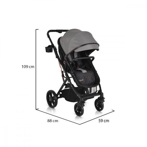 Moni Rafaello 3:1 multifunkciós babakocsi - Szürke