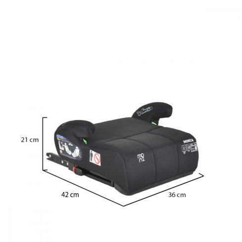Moni MONZA Isofix ülésmagasító I-Size 125-150cm - Fekete