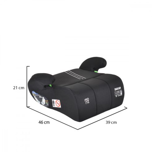 Moni Dakar i-Size ülésmagasító 135-150 cm  - Fekete