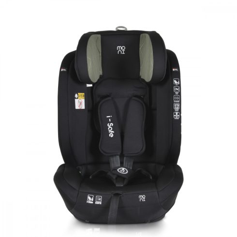 Moni I-safe biztonsági autósülés I-Size 76-150cm - zöld