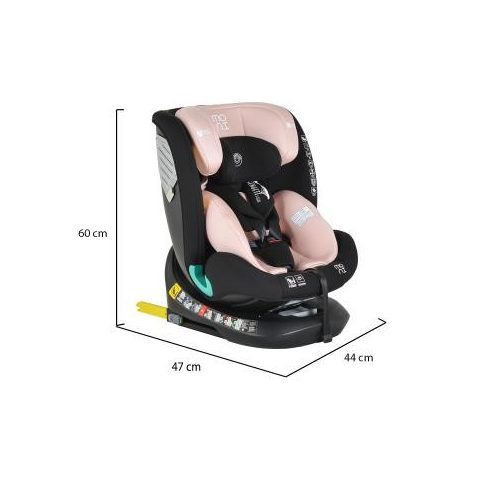 Moni Serengeti i-Size Isofix gyermekülés (40-150 cm) - Rózsaszín 