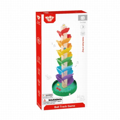 Tooky Toy Fa játék golyópálya szivárvány szín