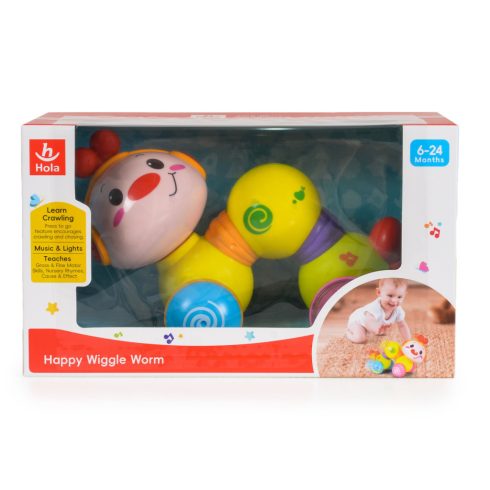 Hola Interaktív Kukac kerekekkel 6 hó+