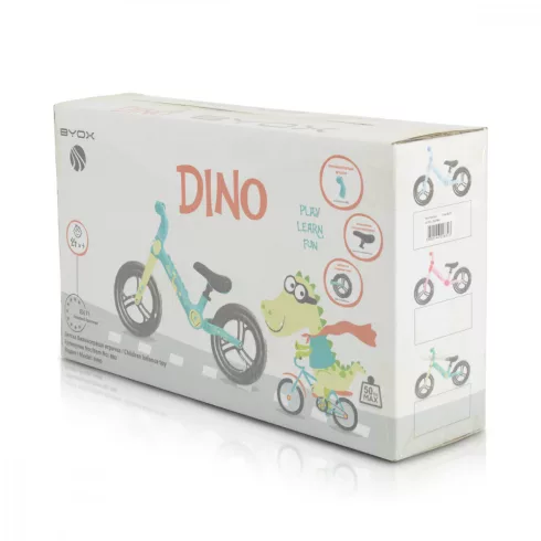 Byox Dino futóbicikli 12" - pink