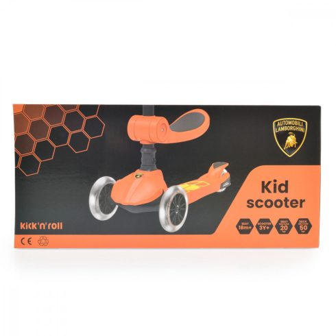 Lamborghini 2IN1 ráülős roller - Narancs