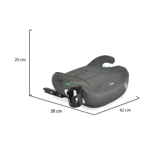Moni I-JET Isofix ülésmagasító I-Size 125-150cm - Szürke