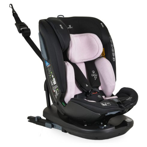 Cangaroo Gravity I-Size 360°-ban forgatható ISOFIX gyermekülés (40-150 cm) - Rózsaszín