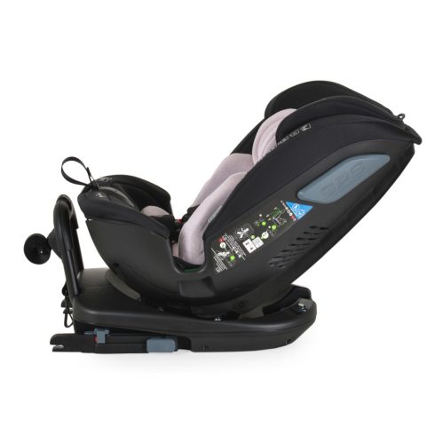 Cangaroo Gravity I-Size 360°-ban forgatható ISOFIX gyermekülés (40-150 cm) - Rózsaszín