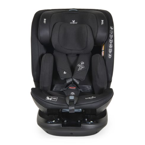 Cangaroo Gravity I-Size 360°-ban forgatható ISOFIX gyermekülés (40-150 cm) - Fekete