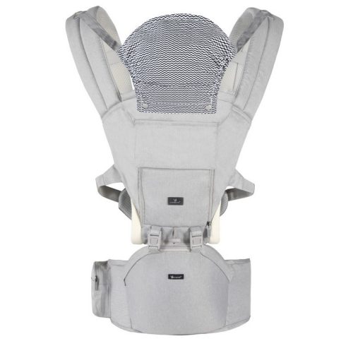 Cangaroo IVY bébi hordozó 3 pozíciós, lecsatolható - világos szürke