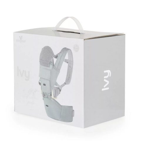 Cangaroo IVY bébi hordozó 3 pozíciós, lecsatolható - világos szürke