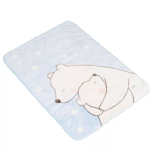 Cangaroo Softy pihe puha takaró 80x110 cm - Sweet hugs kék
