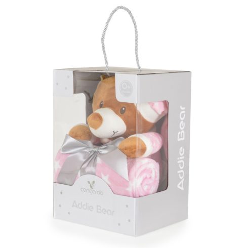 Cangaroo Addie bear babatakaró 75x90 cm - rózsaszín