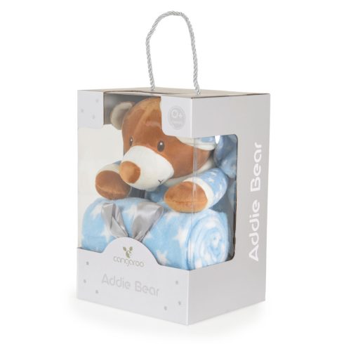 Cangaroo Addie bear babatakaró 75x90 cm - kék