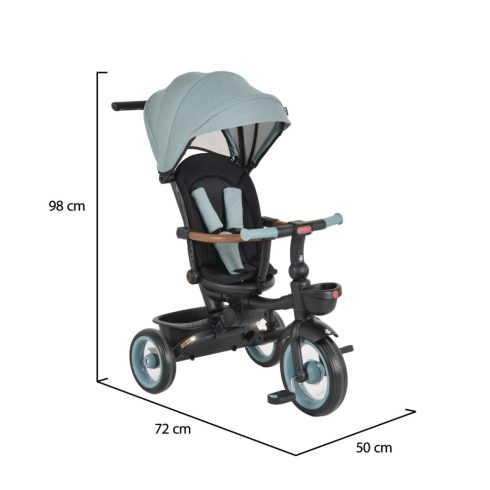 Byox Jasper tricikli összecsukható (forgatható üléssel) - Zöld