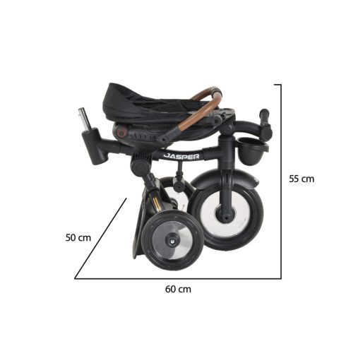Byox Jasper tricikli összecsukható (forgatható üléssel) - Fekete