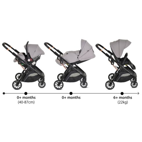 Moni Bingo 2:1 babakocsi szett - Steel