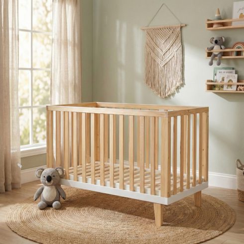 Cangaroo Whisper babaágy 3 magasságban állítható 60x120cm - Natur