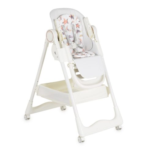 Moni SURPRISE multifunkciós etetőszék (ajándék szilikon tányérral, evőeszközzel, előkével) - Fehér 