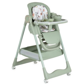   Moni SURPRISE multifunkciós etetőszék (ajándék szilikon tányérral, evőeszközzel, előkével) - Zöld