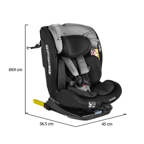 Moni Vamos Isofix autós ülés 360 forgatható (40-150 cm) - Stone gray