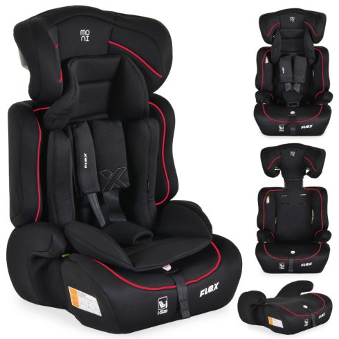Moni Flex biztonsági autósülés 76-150cm - Fekete/piros
