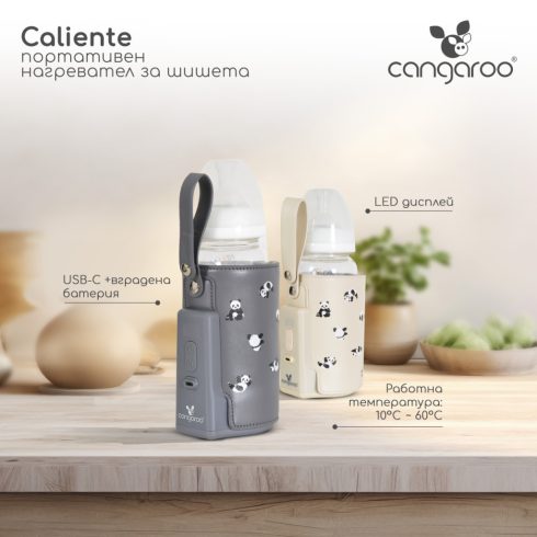 Cangaroo Caliente hordozható cumisüveg melegítő - Szürke