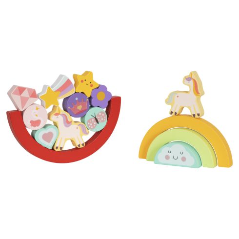 Moni 2IN1 balance puzzle Unicornis szivárvány