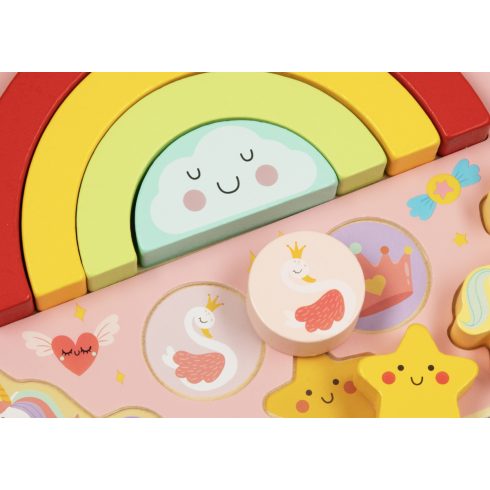 Moni 2IN1 balance puzzle Unicornis szivárvány