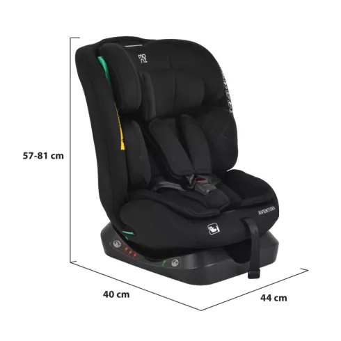 Moni Aventura autósülés (40-150cm) - Fekete