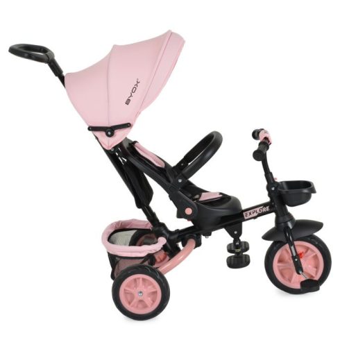 Byox Explore tricikli összecsukható (forgatható üléssel) - Pink