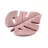 Zopa Szilikon rágóka Leaf - Old Pink