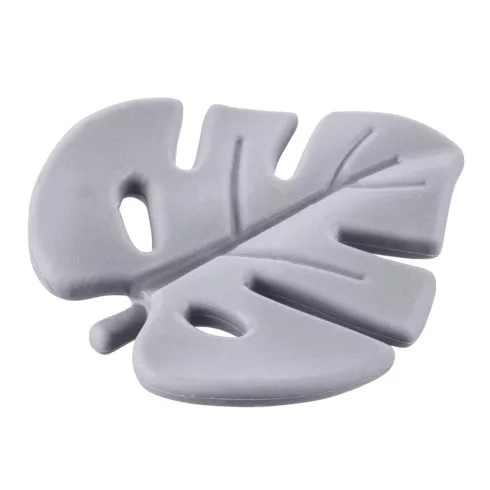 Zopa Szilikon rágóka Leaf - Dove Grey