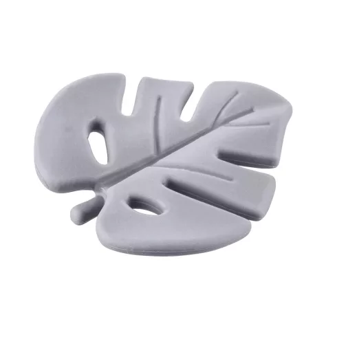 Zopa Szilikon rágóka Leaf - Dove Grey