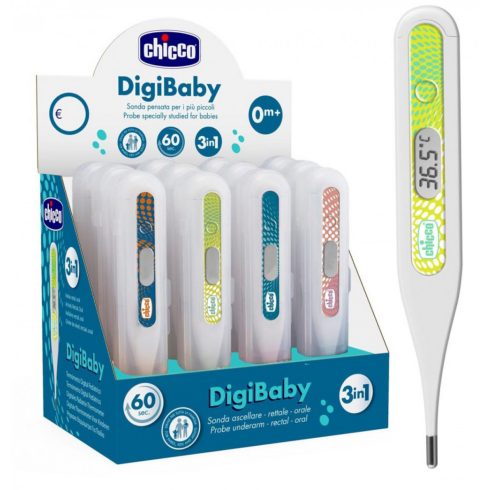 Chicco Digi Baby digitális hőmérő - sárga/zöld 