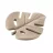 Zopa Szilikon rágóka Leaf - Sand Beige