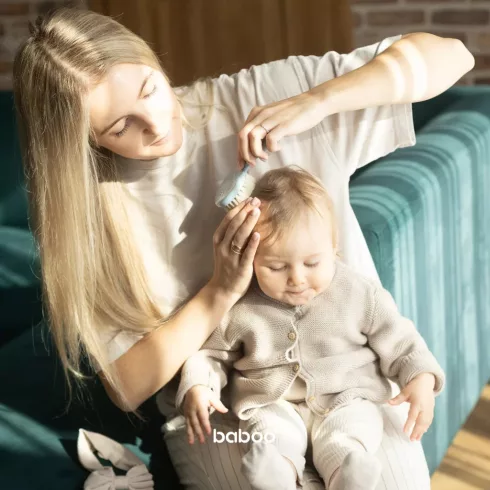 Baboo baba fésű és kefe szett - kék