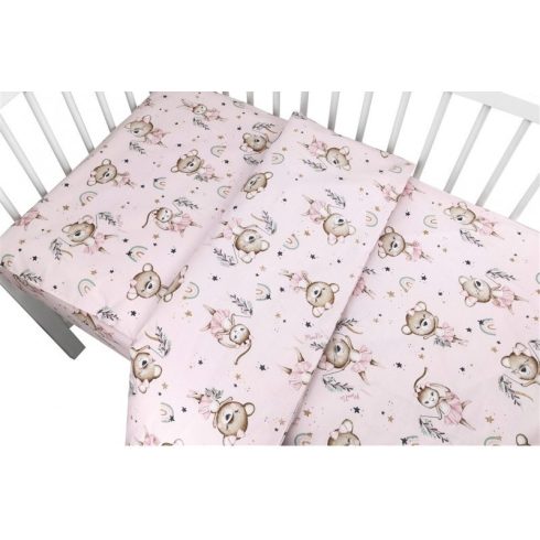 Baby Shop 2 részes babaágynemű - Kis balerina rózsaszín 