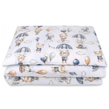 Baby Shop 2 részes babaágynemű - kék lufis állatok