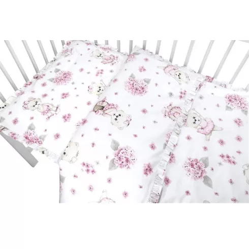 Baby Shop ágynemű huzat 100*135 cm - Balerina maci rózsaszín 