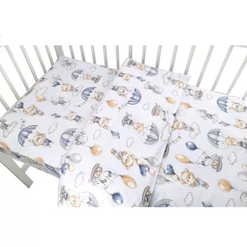 Baby Shop ágynemű huzat 100*135 cm - Kék lufis maci