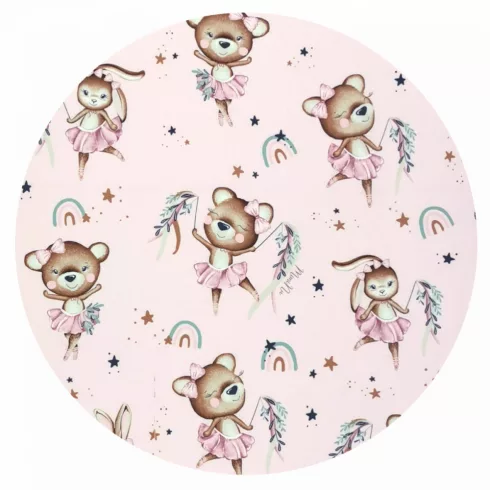 Baby Shop ágynemű huzat 90*120 cm - kis balerina rózsaszín 