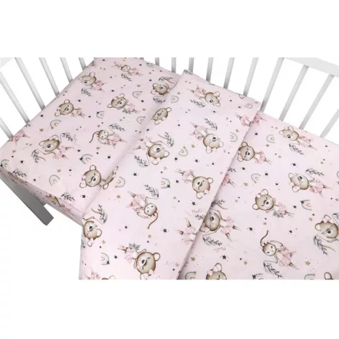 Baby Shop ágynemű huzat 100*135 cm - Kis balerina rózsaszín 