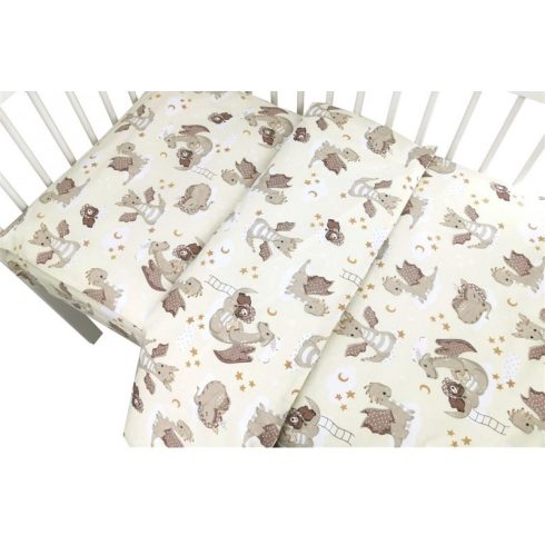 Baby Shop 2 részes babaágynemű - bézs sárkány 