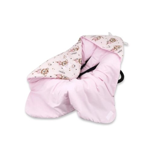 Kétoldalas takaró autós hordozóba 90*90 cm 2,5 TOG - Kis balerina rózsaszín 